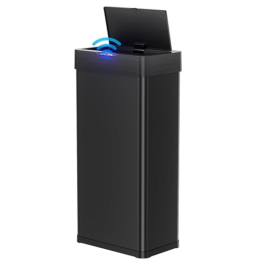 TLSUNNY 16 Gallon Motion Sensor Trash Can, Touchless Automatic Garbage Can by TLSUNNY