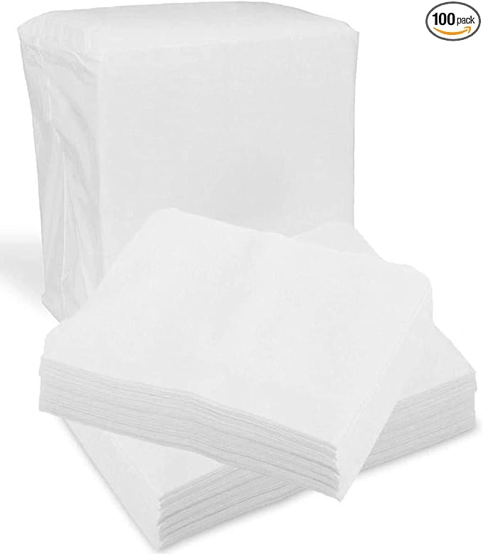 Disposable Dry Wipes, 100 Pack – Ultra Soft Non-Moistened Cleansing Cloths by ProHeal