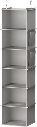 YOUDENOVA Hanging Closet Organizer and Storage, 6-Shelf Closet Hanging Shelves by YOUDENOVA