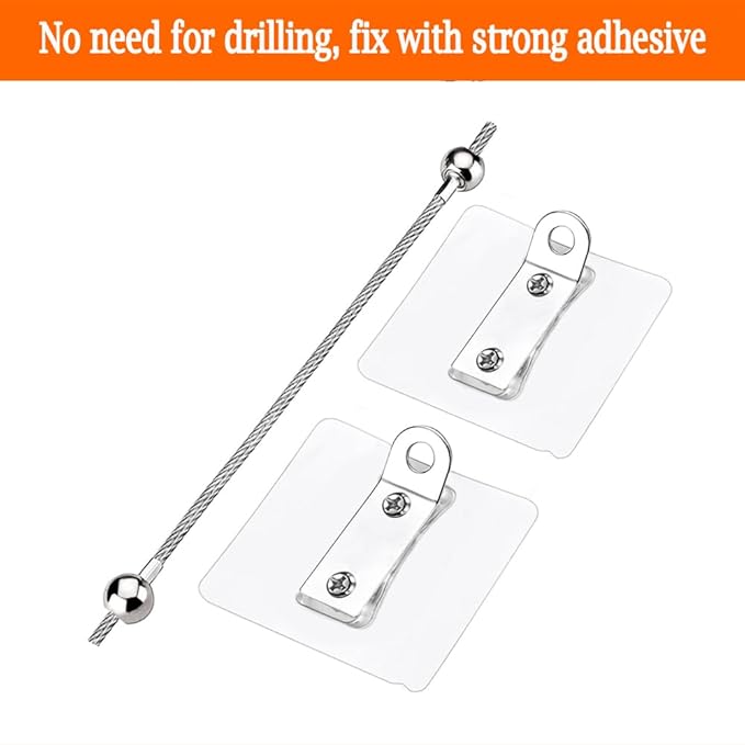 Furniture Anchors 2 Pairs No Drill Heavy Duty Anchors Fridge Lock Adjustable - Image 3