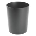 mDesign Round Metal Small 1.7 Gallon Recycle Trash Can Wastebasket, Garbage by mDesign