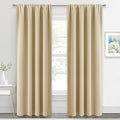 RYB HOME Blackout Curtains for Living Room, Large Window Shades for Bay Window by RYBHOME