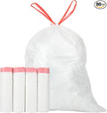 Ultra Thick Heavy Duty Plastic 15 Gallon Drawstring Trash Bags Large 80 Count by glasho