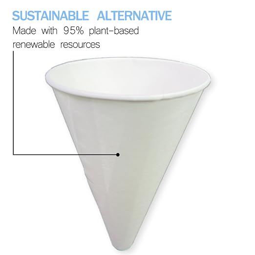 100 Pcs Paper funnels for Motor Oil 6oz Disposable Engine Oil Funnels Paper - Image 4