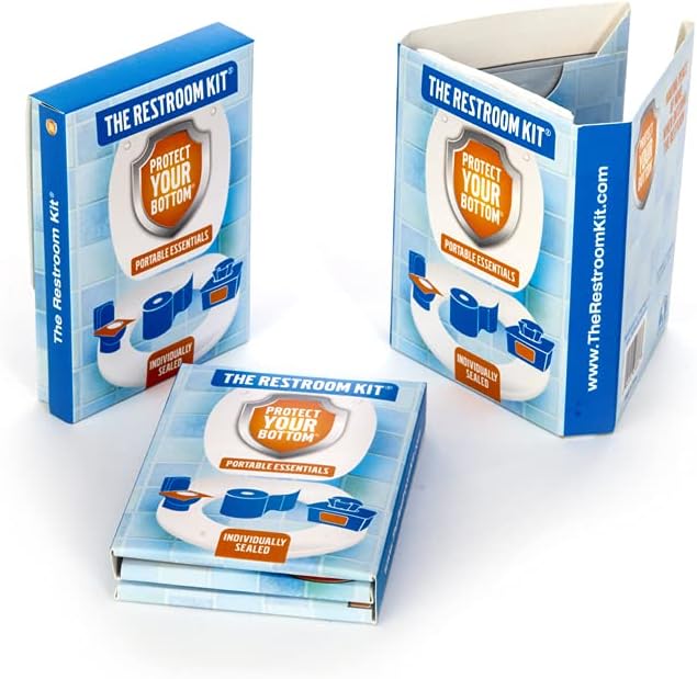 The Restroom Kit Great for travel Portable Disposable Oversized Toilet Seat by THERESTROOMKIT