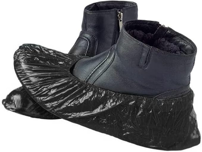 Black shoe covers Disposable 1000 PCS Premium Waterproof and Recyclable Boot - Image 4