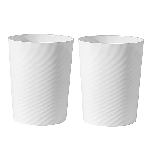UUJOLY Plastic Small Trash Can Wastebasket, Garbage Container Basket by UUJOLY