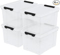Zopnny 40 Quart Clear Latching Box by Zopnny