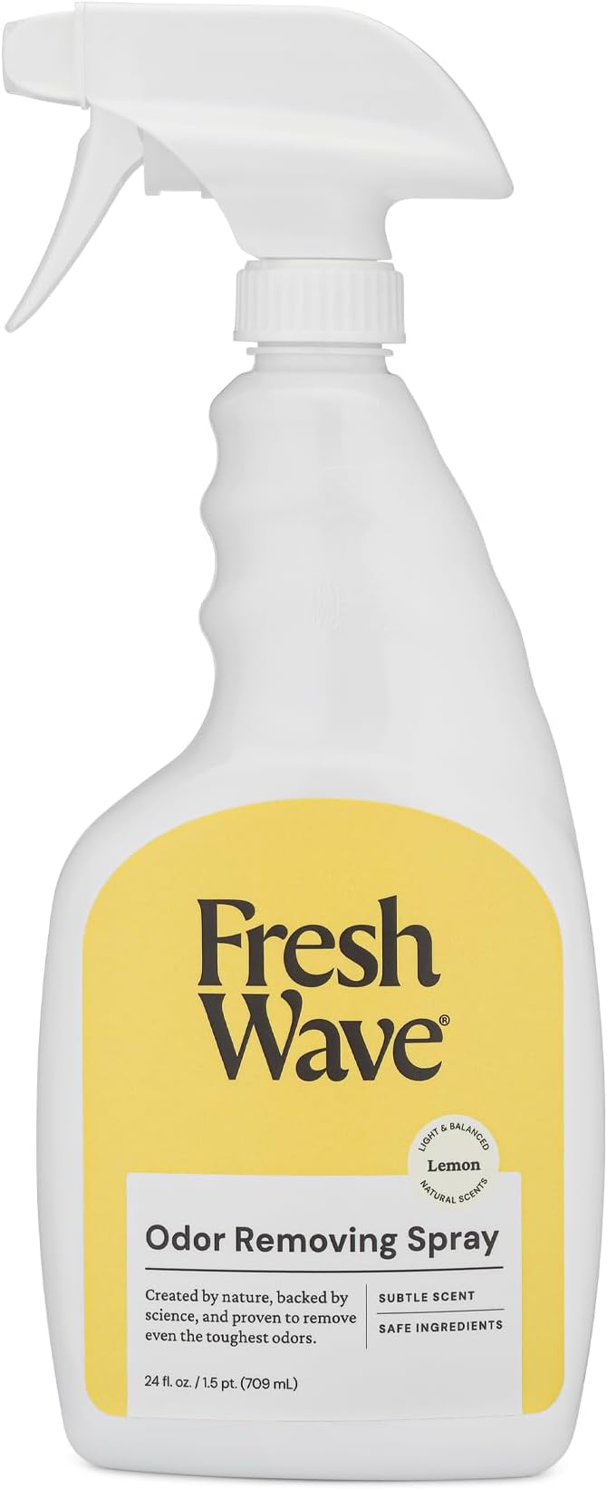 Fresh Wave Lemon Scent Odor Eliminator Spray & Air Freshener, 24 fl. oz. | Odor by FreshWave