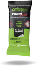 Crocodile Cloth PowerSCRUB Cleaning Wipes – 10 Dual-Surface Cloths, Heavy-Duty by CrocodileCloth