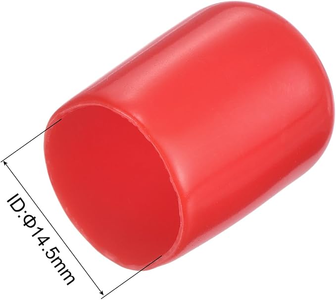 uxcell 20pcs Rubber End Caps 14.5mm ID Vinyl Round Tube Bolt Cap Cover Thread - Image 3