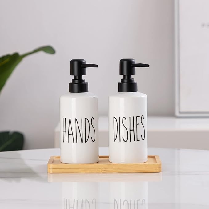 FE Hand Soap Dispenser, 10oz Ceramic Soap Dispenser - Image 6