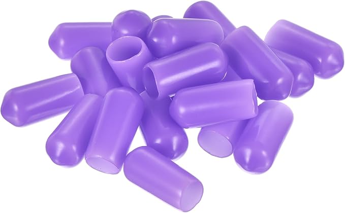 uxcell 20pcs Rubber End Caps 7mm ID Vinyl PVC Round Tube Bolt Cap Cover Screw - Image 4