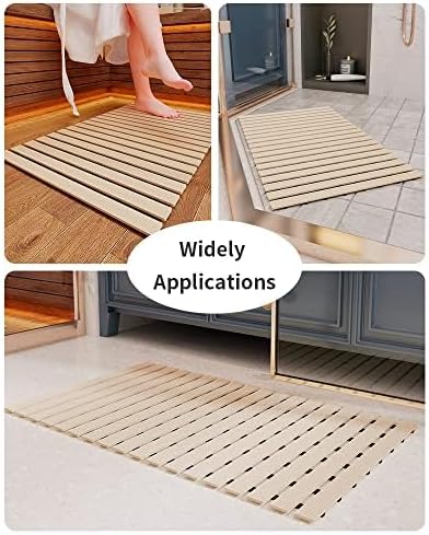 Shower-Mat Non Slip, PADOOR Heavy Duty Bathtub-Mat Curlable Quick Drain Sturdy - Image 6