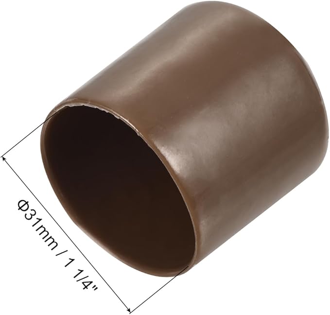 uxcell 20pcs Rubber End Caps 31mm ID Vinyl PVC Round Tube Bolt Cap Cover Screw - Image 3