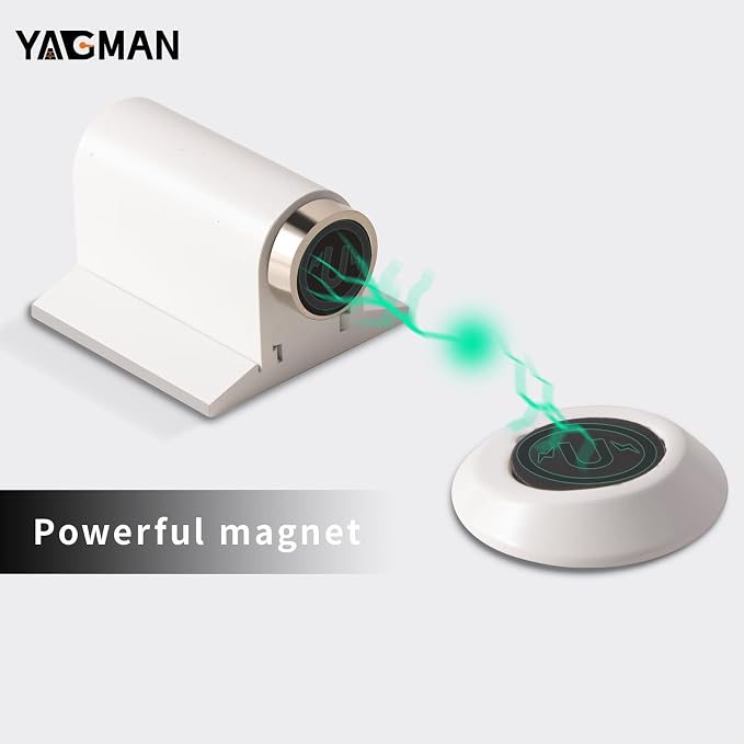 1 Pack Magnetic Door Stoppers Retractable Bottom of Door Holder No Drilling - Image 3