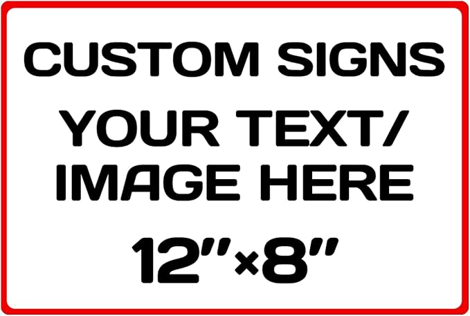Personalized Aluminum Weatherproof Metal Sign by Repaly