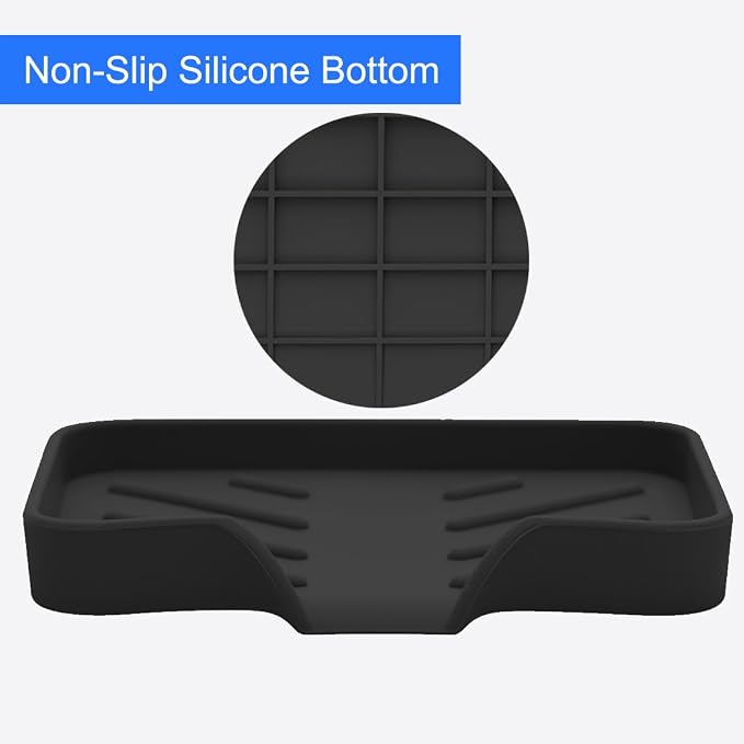 Sponge Holder with Drain Spout, Silicone Sponge Tray - Image 7
