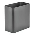 mDesign Small Metal 2.4 Gallon/9 Liter Trash Can Wastebasket Garbage Bin by mDesign
