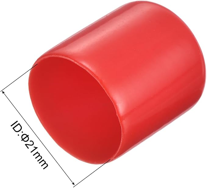 uxcell 20pcs Rubber End Caps 21mm ID Vinyl Round Tube Bolt Cap Cover Thread - Image 3