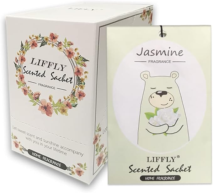 14 Packs Jasmine Scented Sachets Bag by LIFFLY