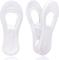 White Hanger Clips 60 Pack, Clothes Pins Finger Clip by TOFIIGREM