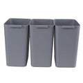 4.5 Gallon Small Plastic Waste Basket, Office Garbage Cans, 3 Packs by Tstorage