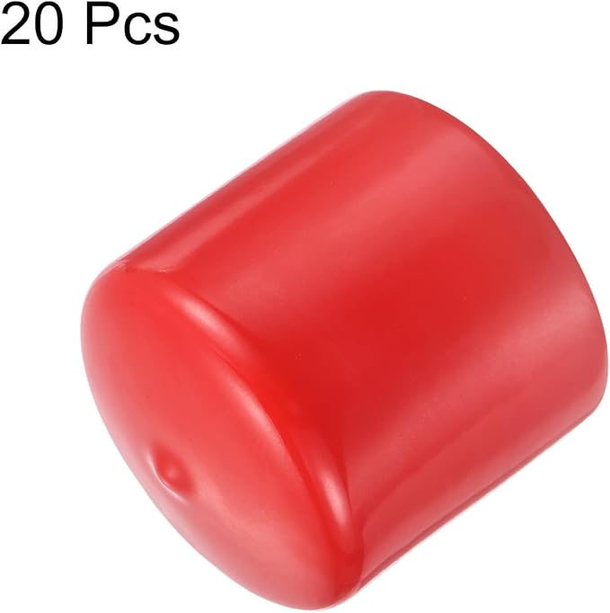 uxcell 20pcs Rubber End Caps 50mm ID Vinyl Round Tube Bolt Cap Cover Thread - Image 2