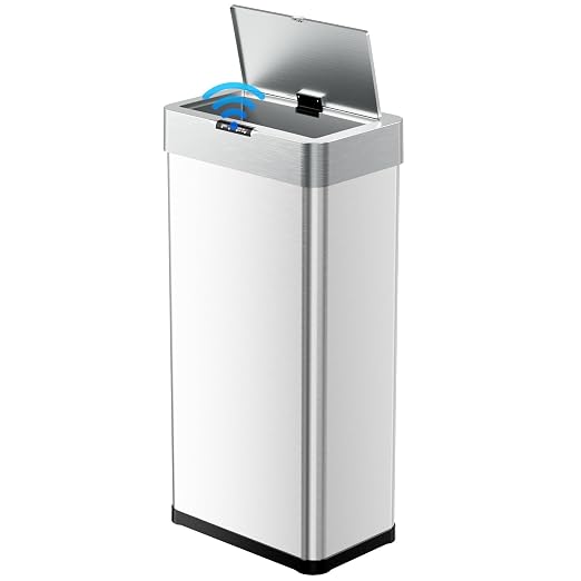 TLSUNNY 18.5 Gallon Motion Sensor Trash Can, Touchless Automatic Garbage Can by TLSUNNY