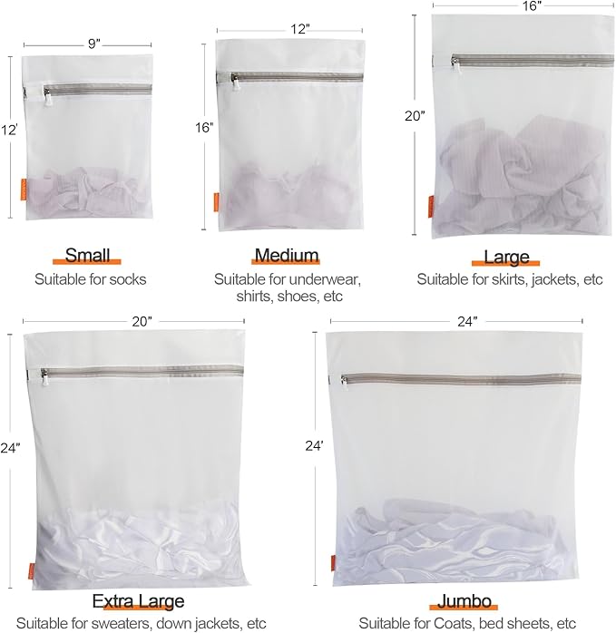 Polecasa 3Pcs Extra Durable Fine Mesh Laundry Bags - Image 5