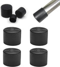 4 Pcs 1-1/2" Round Rubber Chair Leg Caps, PVC Table Leg Covers, Flexible & by BOPOREAE