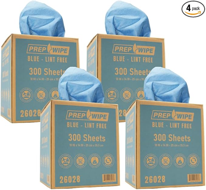 LAUCO PrepWipe Heavy Duty Cleaning Towels, Lint Free Industrial Paper Towels by LAUCO