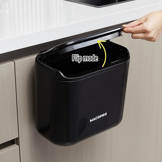 Hanging Small Trash Can with Lid Under Sink - Image 6