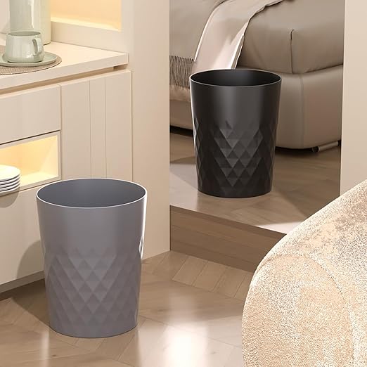 1.8 Gallon Small Trash Can 2 Pack Bathroom Garbage Can Waste Basket Recycling - Image 9