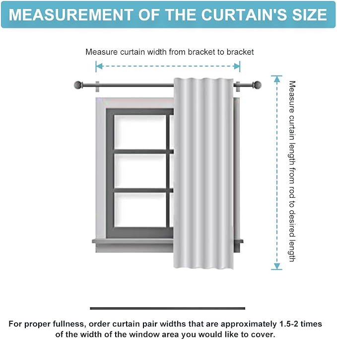 RYB HOME Half Blackout Curtains - Image 8