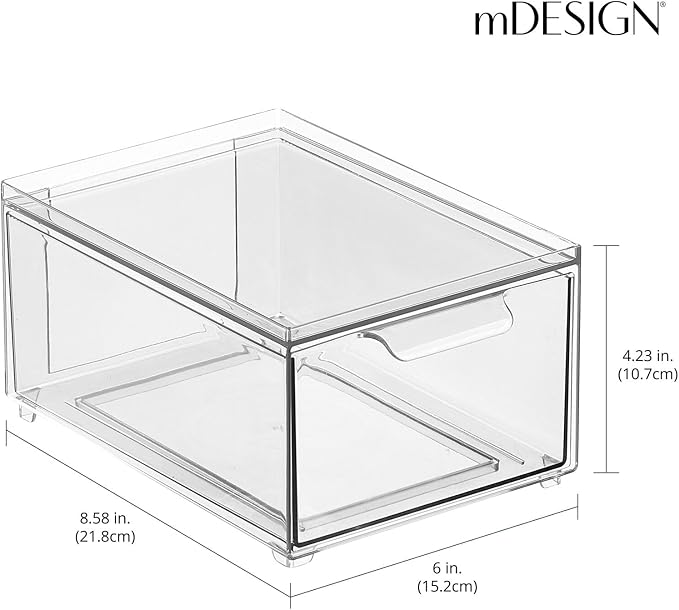 mDesign Stackable Storage Containers Box - Image 3