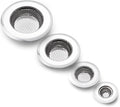 4 Pack Heavy Duty Stainless Steel Kitchen Sink Drain Strainer, Bathroom Hair by CORNERJOY