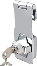 Alise Keyed Hasp Lock, 4 Inch Safety Packlock Clasp Hasp Lock Latch by Alise