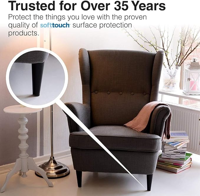 SOFTTOUCH 4799095N Heavy Duty 1 Inch Felt Furniture Pads to Protect Hardwood - Image 4