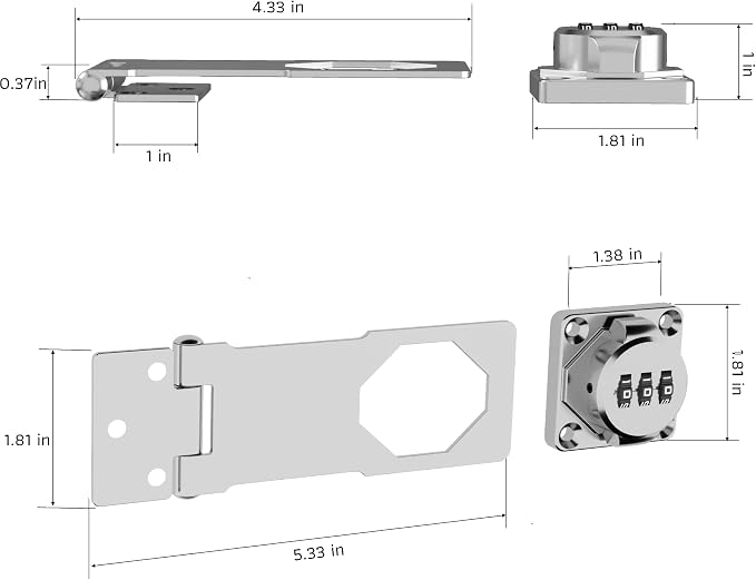 Keyless Combination Lock –3-Digit Combination Lock - Image 4