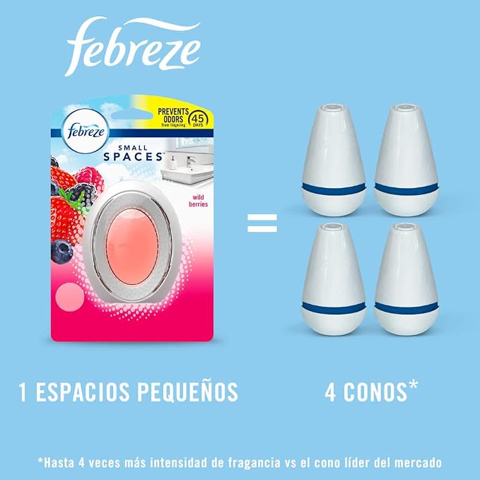 Febreze Small Spaces Air Freshener, Wild Berries, Odor Fighter - Image 3