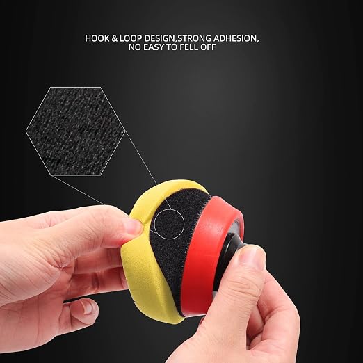 Yellow Medium Cut Pad, Buffing Polishing Pads, SPTA 1Pc 3.5 Inch Face - Image 4