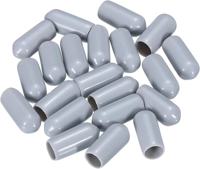 uxcell 20pcs Rubber End Caps 6mm ID Vinyl PVC Round Tube Bolt Cap Cover Screw - Image 4