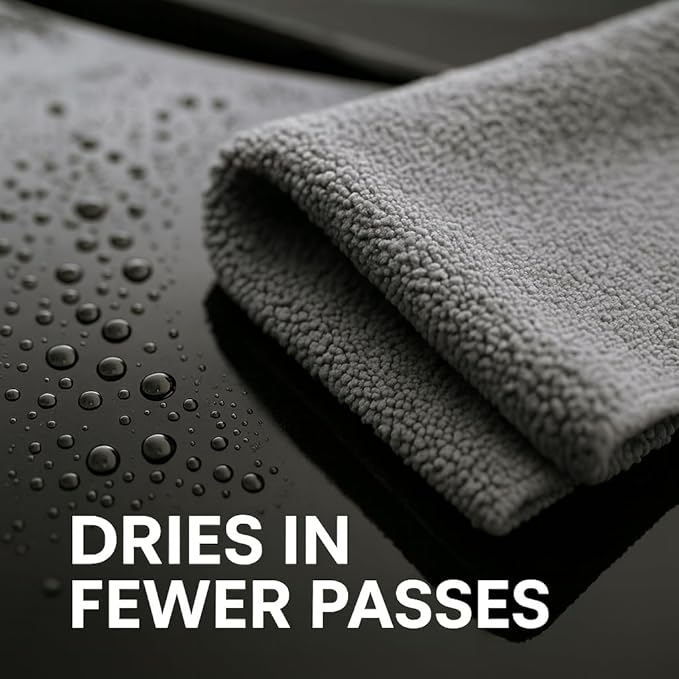 Paks - Edgeless Microfiber Towels 4-Pack - Car Detailing Wash Cloths - Image 4