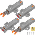 Push Touch Latches for Cabinets, Jiayi 4 Pack Heavy Duty Push Lock Door Latch by Jiayi