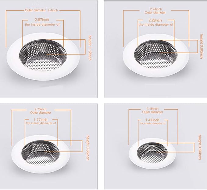 Shower Drain, Bathtub Drain Cover, Sink Tub Drain Stopper, Sink Strainer - Image 2