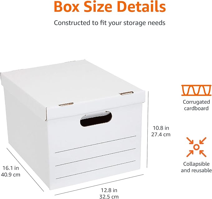 Amazon Basics Medium Duty Storage/Filing Boxes - Image 7