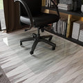 GLSLAND 46" x 55" Tempered Glass Chair Mat Heavy-Duty Floor Protector by GLSLAND