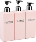Segbeauty 16.9oz Shower Bottles Refillable, 3 Pack of Shampoo and Conditioner by Segbeauty