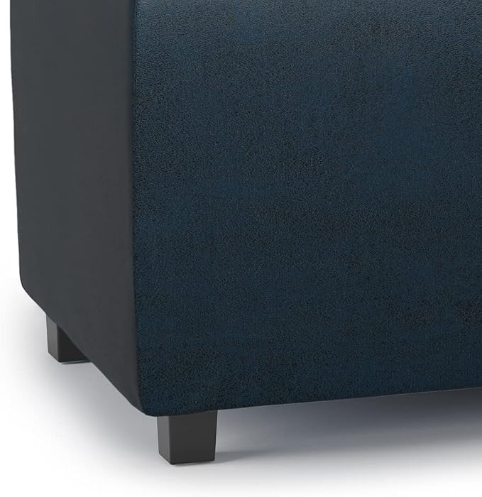 SIMPLIHOME Avalon 42 inch Wide Contemporary Rectangle Storage Ottoman in - Image 9